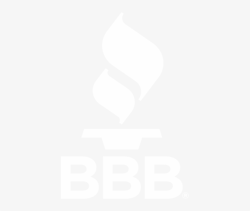 Better Business Bureau White Logo, transparent png