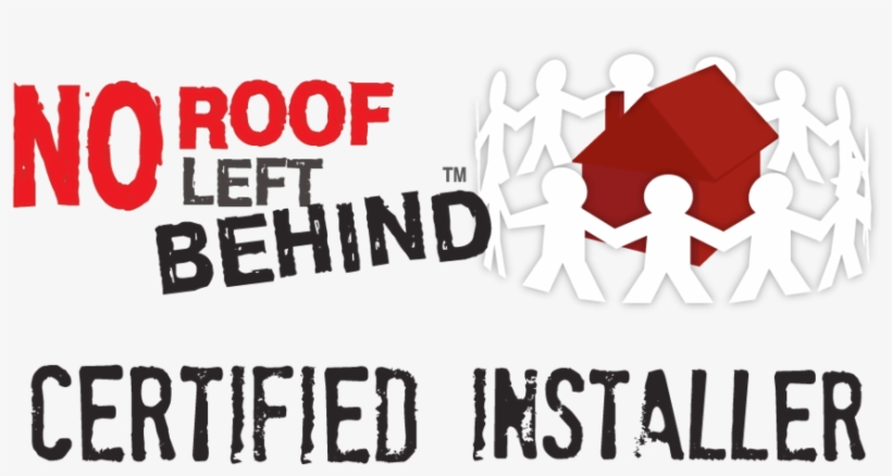 Certified Nrlb Horizontal Logo - No Roof Left Behind Logo, transparent png