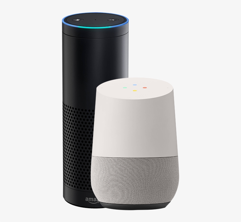 Google Home And Amazon Alexa - Amazon Echo 2-way Smart Speaker - Wireless - Black, transparent png