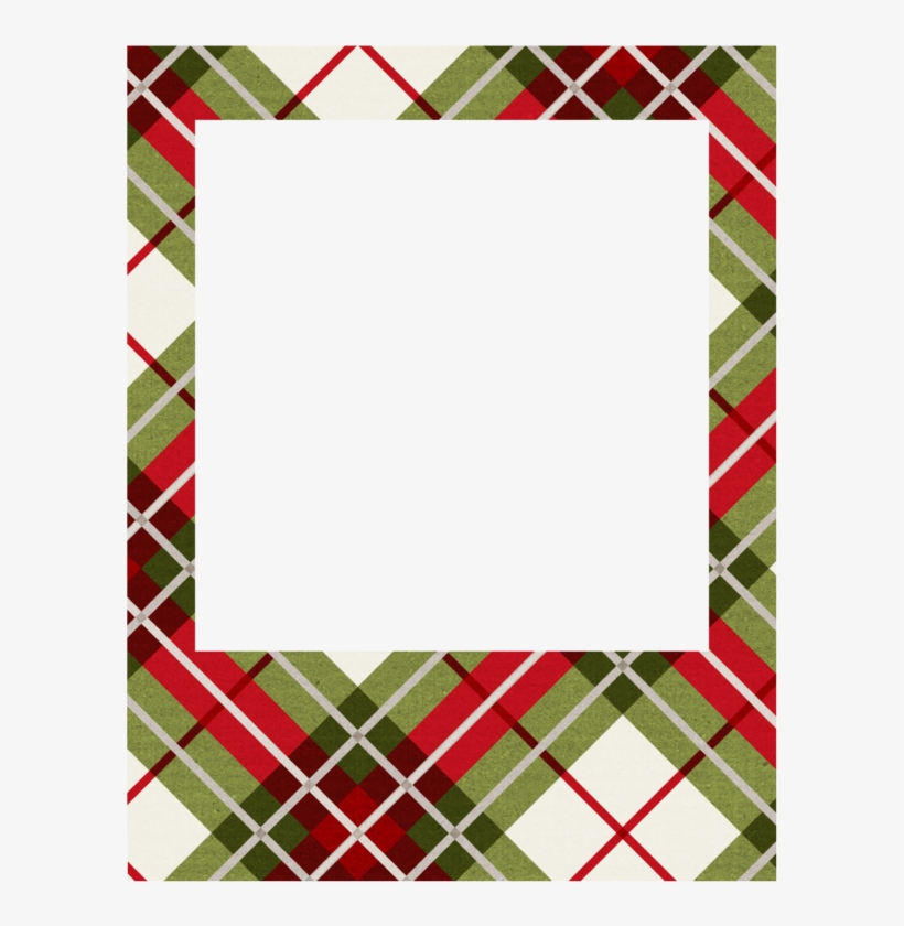 Images Of Christmas Plaid Border - Free Christmas Frames Transparent Png, transparent png