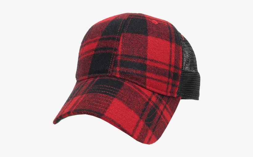 Buffalo Plaid Trucker - Wool, transparent png