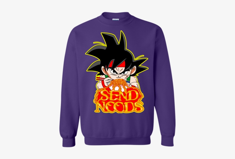 Bardock Send Noods Crewneck Sweater - Send Noods Dragonball, transparent png