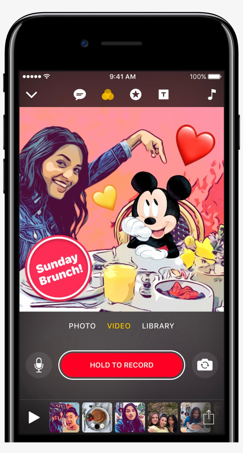 1 Of - Apple Clips Mickey, transparent png