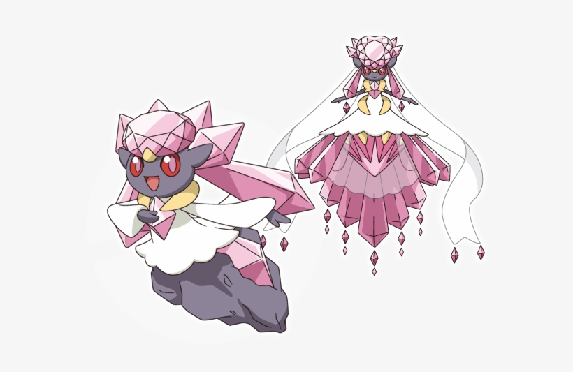 She Has Set Off On A Journey To Meet Xerneas In Order - Pokemon Diancie Mega Evolution, transparent png