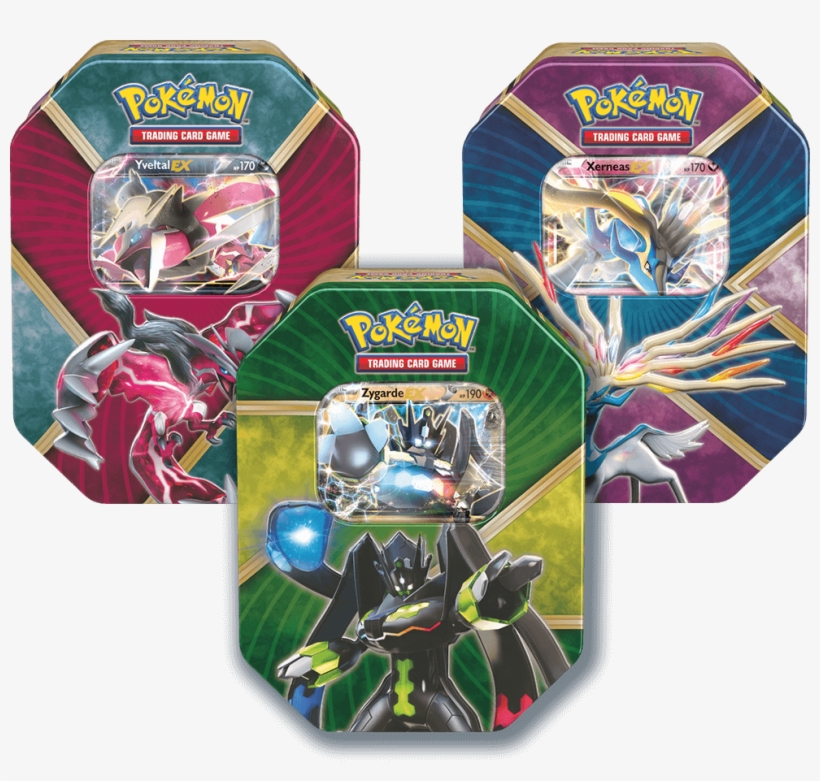 Shiny Yveltal Xerneas And Zygarde - Shiny Yveltal Tin, transparent png
