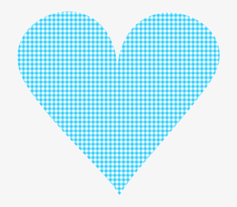 Heart Clipart Plaid - Moldura Chapeuzinho Vermelho Azul, transparent png