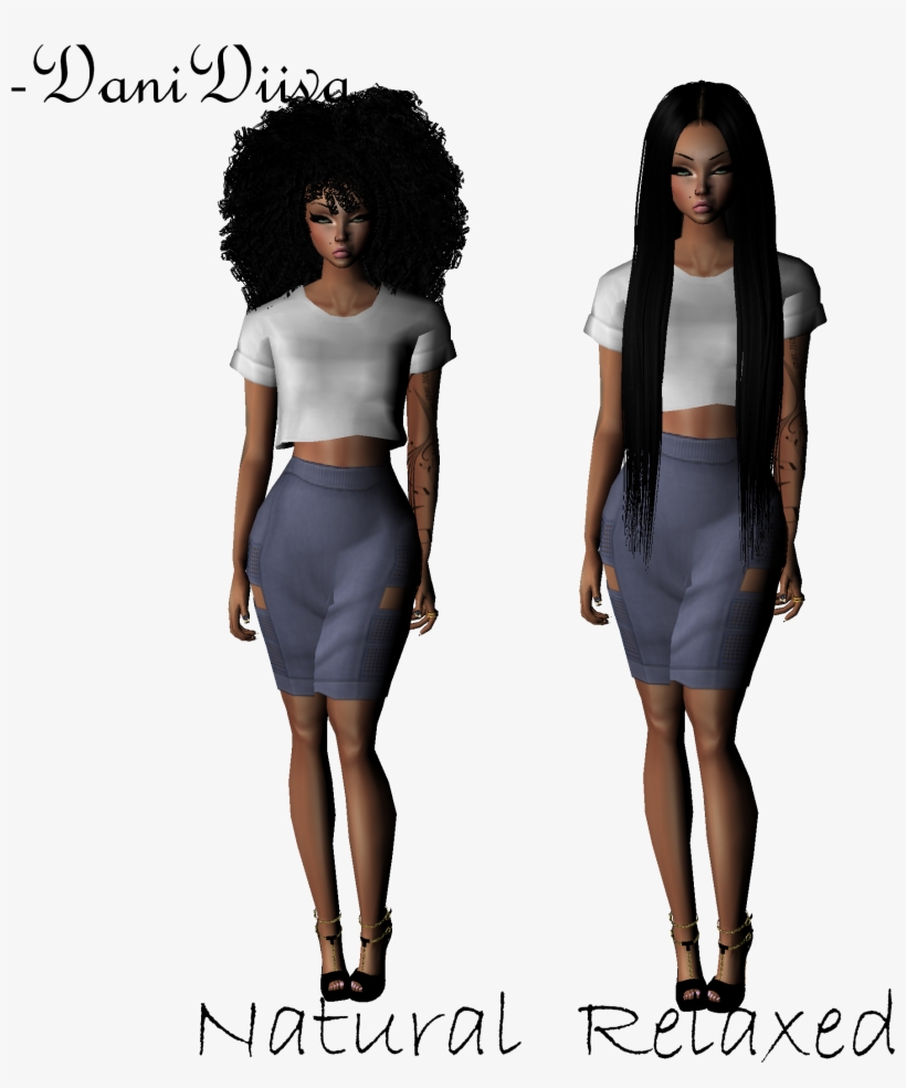 Natural And Relaxed - Imvu Natural Hair, transparent png