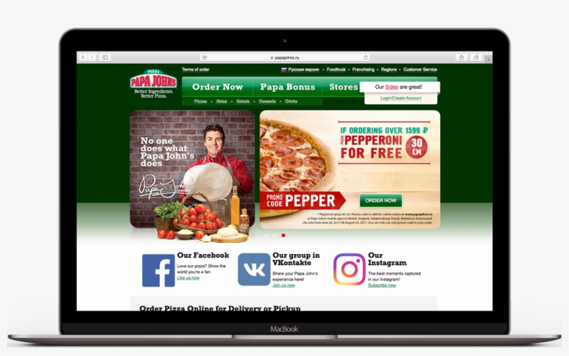 Web Design, Chatbot And Mobile App Development For - Papa Johns, transparent png