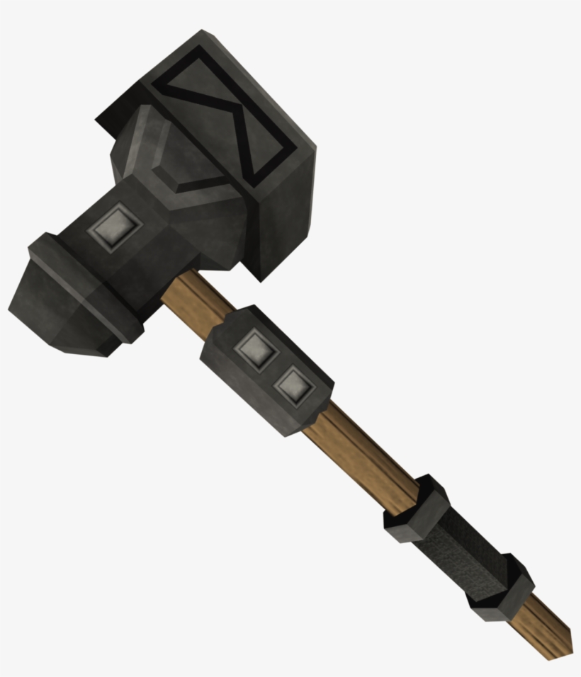 Iron Warhammer Detail - War Hammer Png, transparent png