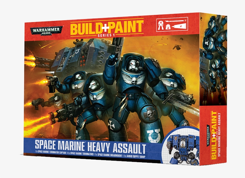 Warhammer 40k Build Paint Space Marine Heavy Assault - Warhammer 40k Space Marine Painted, transparent png