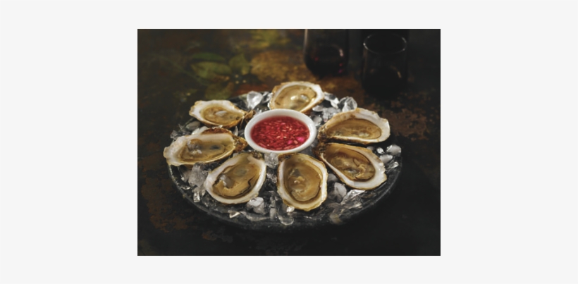7 Oysters On The Half Shell On An Ice Filled Platter - Tiostrea Chilensis, transparent png