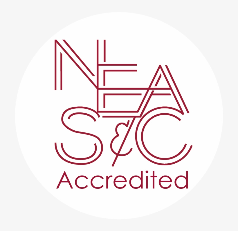 Neasc Logo Accred Red - Neasc Accreditation Logo, transparent png
