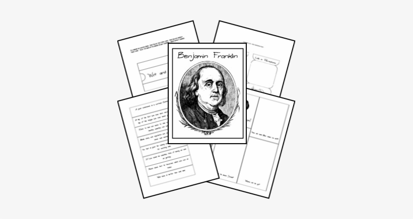 Download A Free Benjamin Franklin Lapbook At Homeschool - Benjamin Franklin Free Worksheet, transparent png