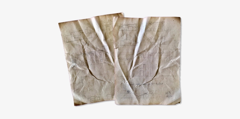 The 2 Pages Of Design Sketches Drawn By Arthur Conan - Glasshayes House Conan Doyle, transparent png