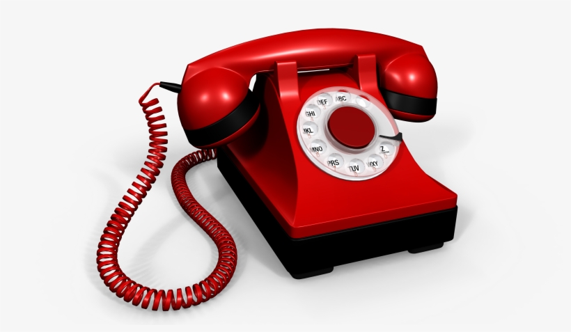 Telefono, Rojo, Retro, Disco, Cordon, Comunicacion - Telefono De Disco Png, transparent png