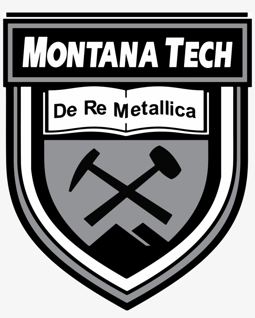 Print, Black And White, Jpg - Montana Tech Logo, transparent png