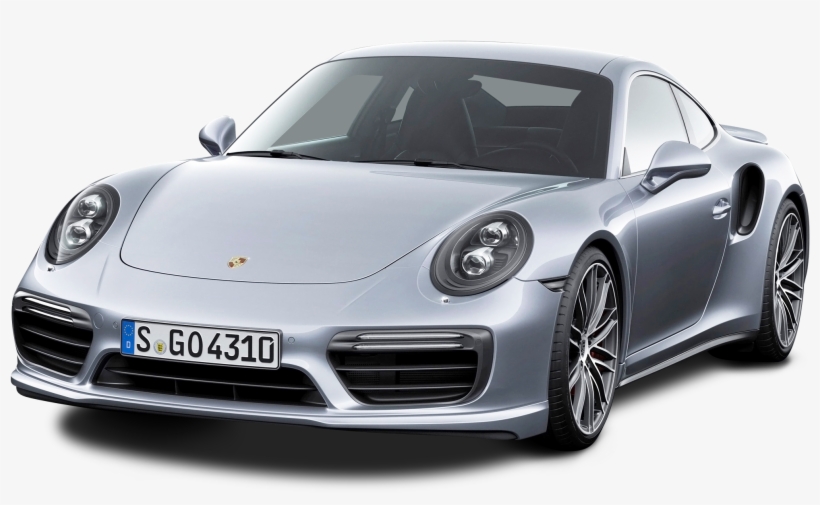 Porsche 911 Turbo Silver Car Png Image - Porsche 991 Turbo Front, transparent png