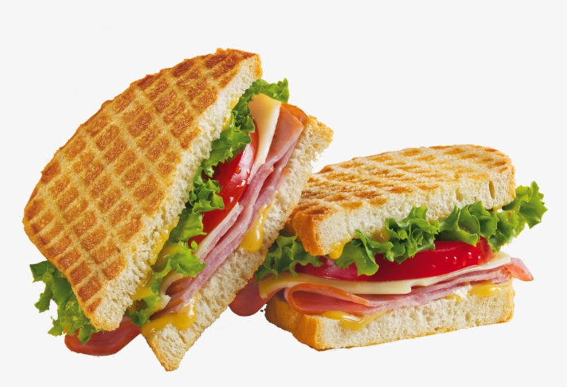 Iron Grilled Sandwich Jamón - Sandwich Png, transparent png