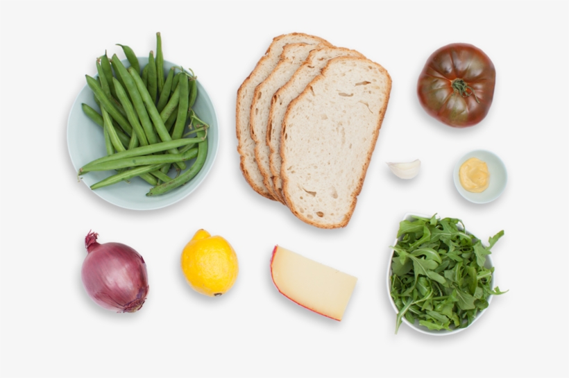 Heirloom Tomato & Fontina Grilled Cheese Sandwiches - Vegetables Top View Png, transparent png