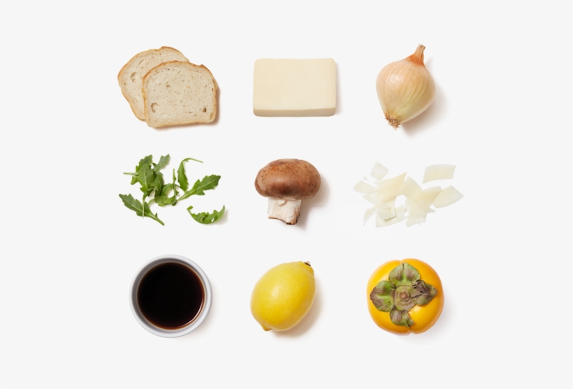 Mushroom Grilled Cheese Sandwiches With Persimmon Salad - Natural Foods, transparent png