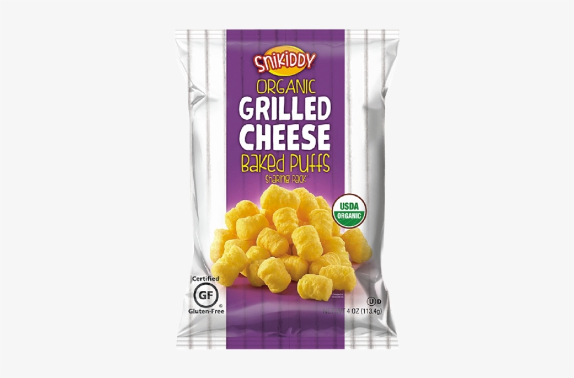 Snikiddy Organic Grilled Cheese Baked Puffs 4 Oz - Snikiddy Organic Grilled Cheese Baked Puffs 4 Oz. Bag, transparent png