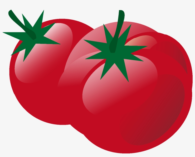 Cartoon Fresh Tomato Elements - Tomato, transparent png
