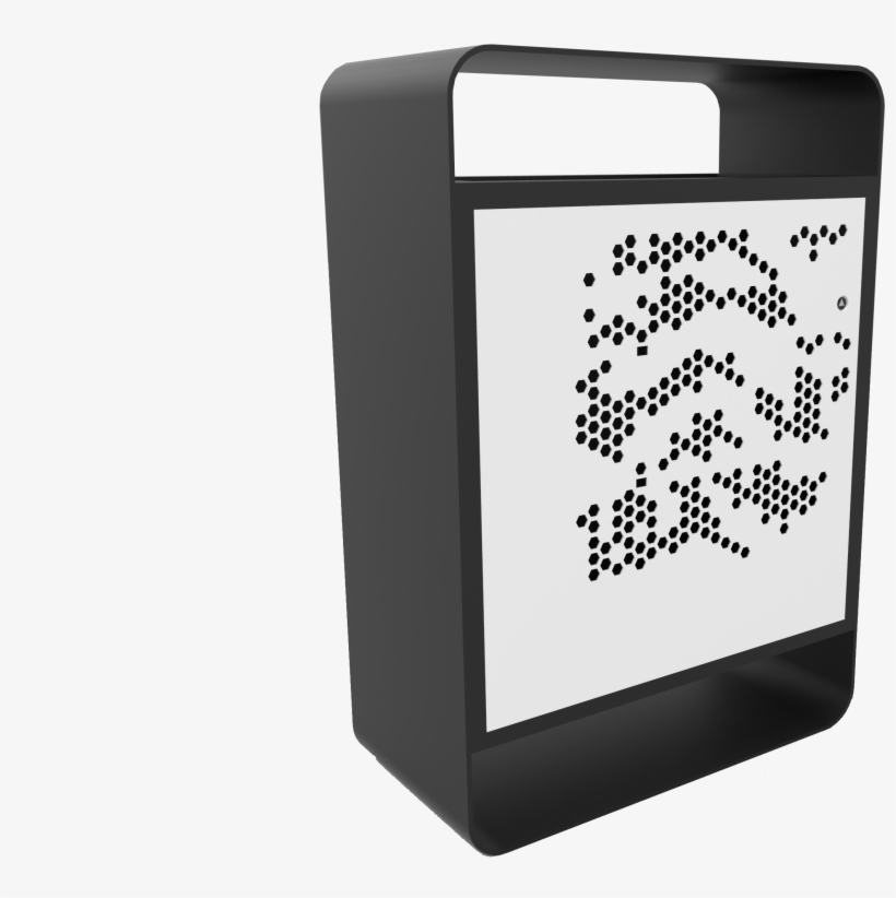 Zig Zag Litter Bin - Waste Container, transparent png