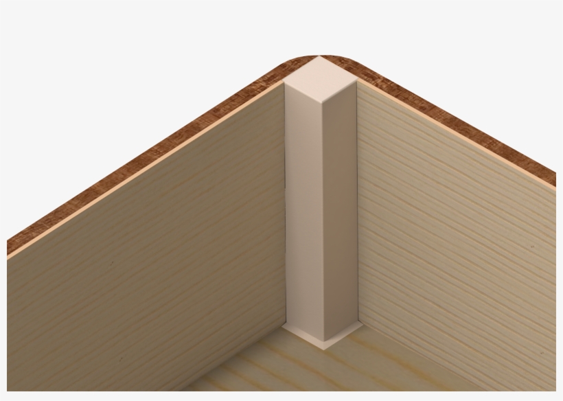 Our New Corner Design Uses A Plastic Insert To Hide - Plank, transparent png