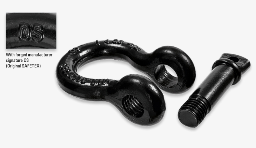 The Abrasion Resistance Is Guaranteed By A Special - Safetex Abriebfeste Schwarze Schäkel Mit Schraubbolzen, transparent png