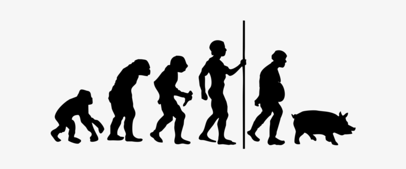 Men-evolution - Evolution Gone Wrong Decal Laptop Macbook Mac Pro Air, transparent png