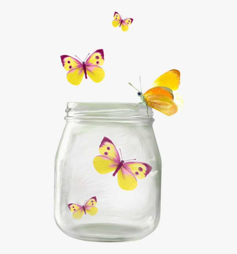 Butterfly In The Bottle Png, transparent png