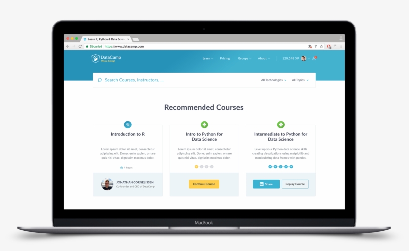 Datacamp Course Page Download - Best Livechatinc Score, transparent png