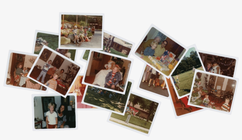 Pile Of Paper Prints Ready To Fall Off The Table - Pile Of Family Photographs, transparent png