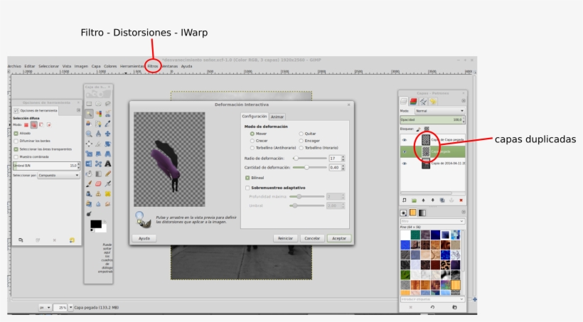 Quitamos La Visibilidad De Las Capas 1 Y 2 Haciendo - Gimp, transparent png