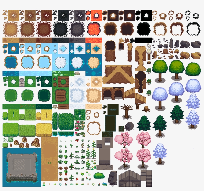 There Was Already A Default Tile Sheet With Most Of - Tile Atlas, transparent png