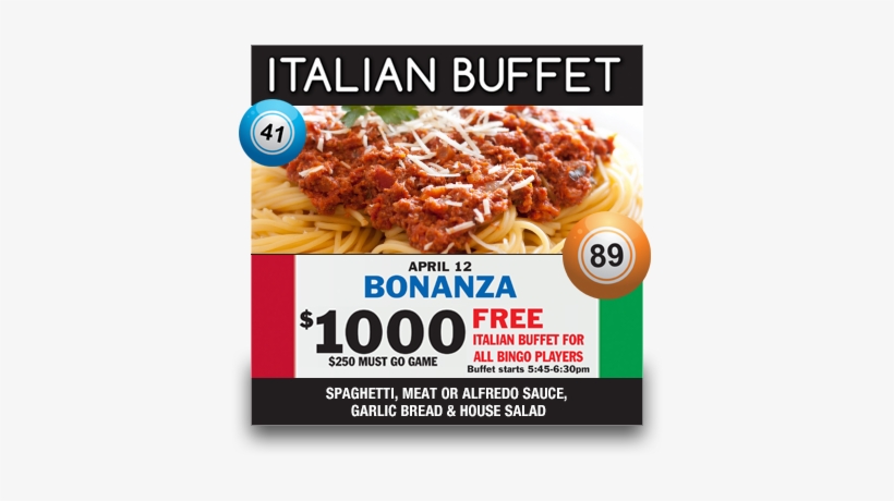 Bingo Bonanza And Italian Buffet - Tasteful Memories: A Collection Of Family Comfort Food, transparent png