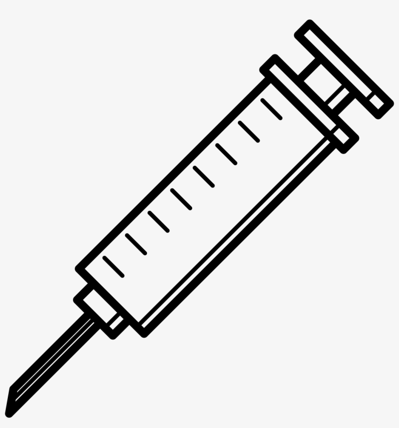 Hypodermic Syringe Icon Simple Transprent Png Free - Jeringuilla Dibujo Png, transparent png