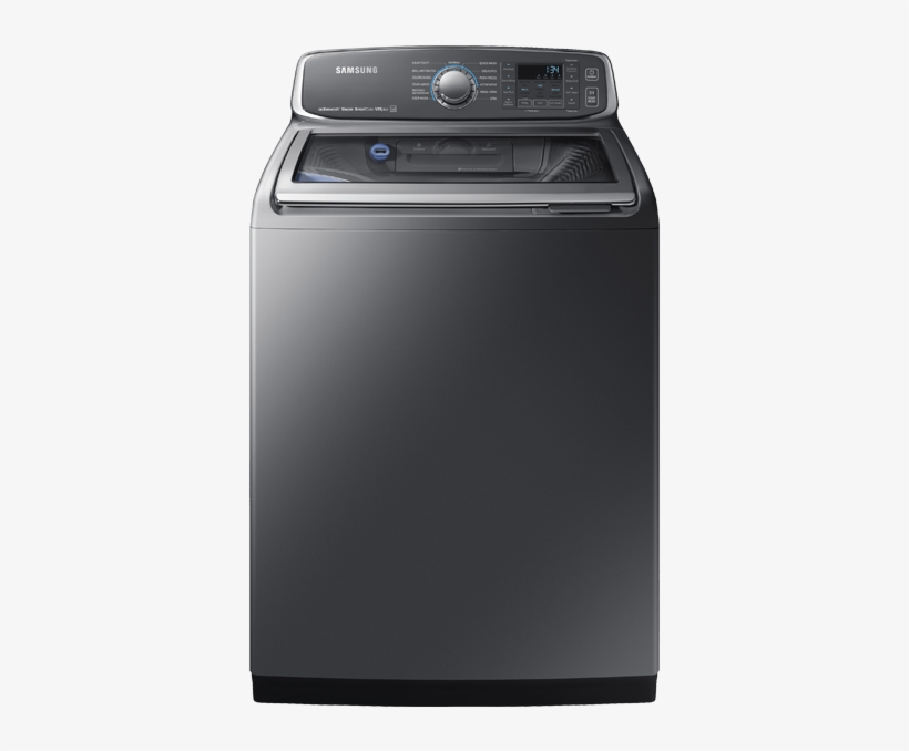 Image For Samsung Top Load Washer - Samsung 6.0 Cu.ft. Top Load Washer Platinum With Steam, transparent png