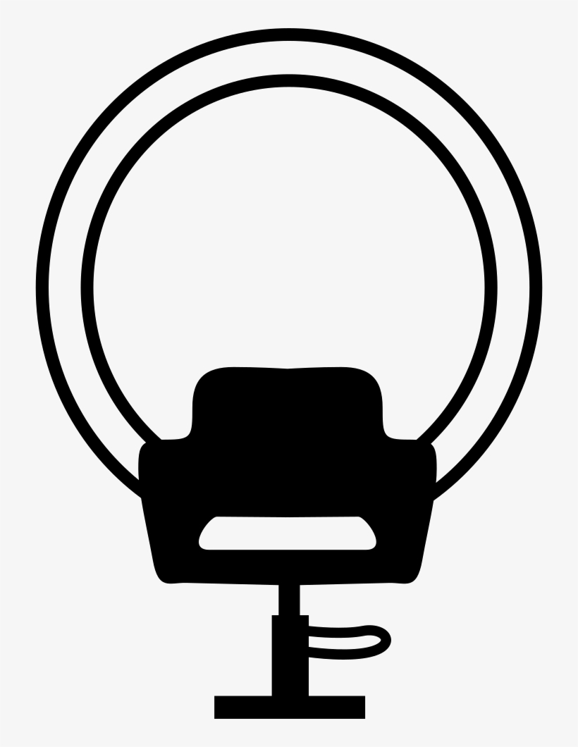 Chair And Mirror Of Hair Salon Comments - Hair Salon Icon, transparent png