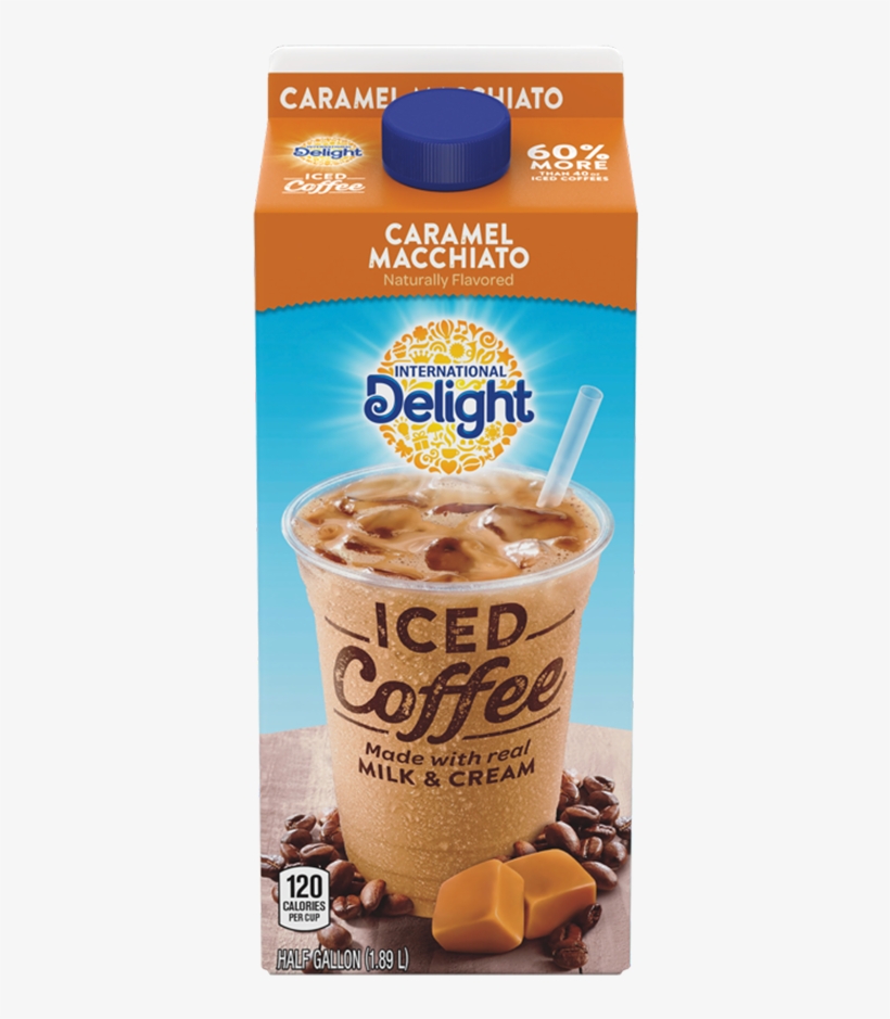 Caramel Macchiato Iced Coffee To Go - International Delight Iced Coffee Vanilla, transparent png