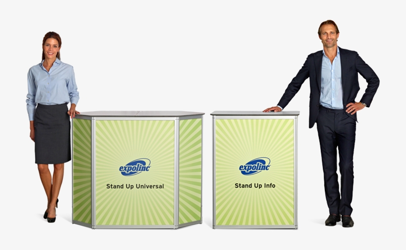 Expolinc Stand Up Exhibition Counters Are Stable And - Stand At Counter, transparent png