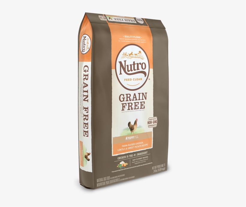 Grain Free Puppy Dry Dog Food Farm-raised Chicken, - Nutro Grain Free Small Bites Adult Pasture-fed Lamb,, transparent png