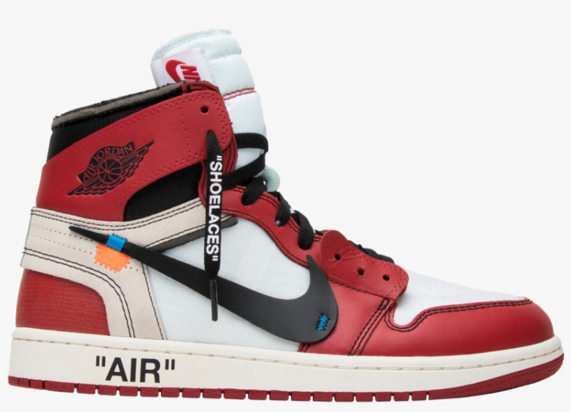 Off-white X Air Jordan 1 Retro High Og 'white' - Jordan 1 Off White, transparent png