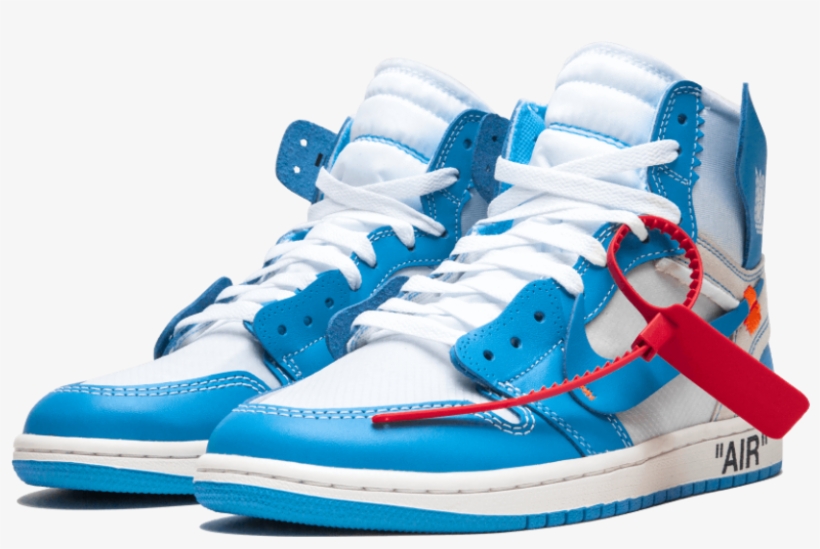 Air Jordan 1 X Off-white Unc - Off White Jordan 1 Unc, transparent png