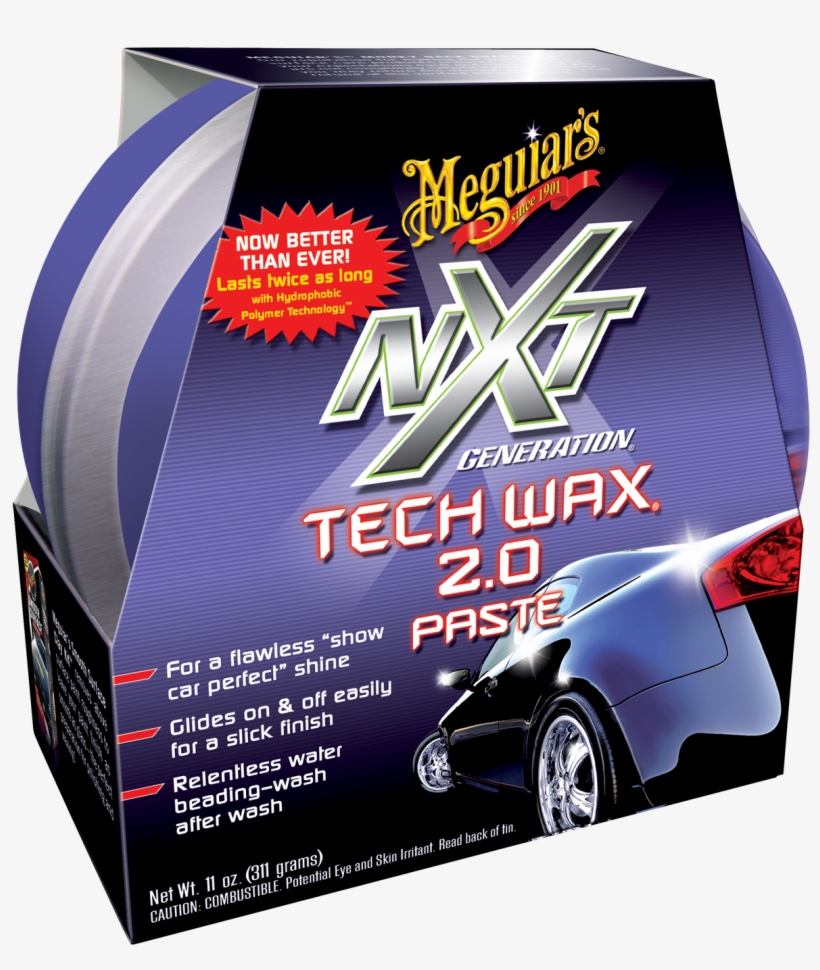 Nxt Generation Tech Paste Wax 311g - Meguiars Nxt Tech Wax Paste 2.0 Car Wax 311 G, transparent png