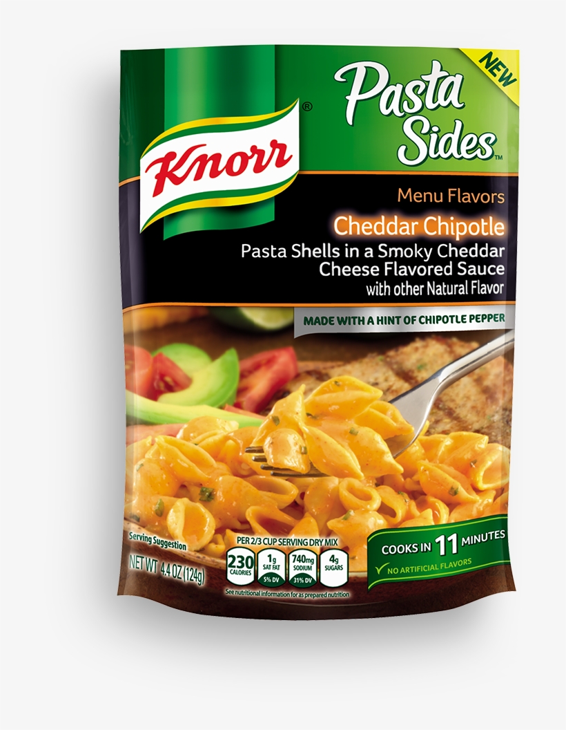 Knorr Sidekicks Cheddar Chipotle Pasta, transparent png