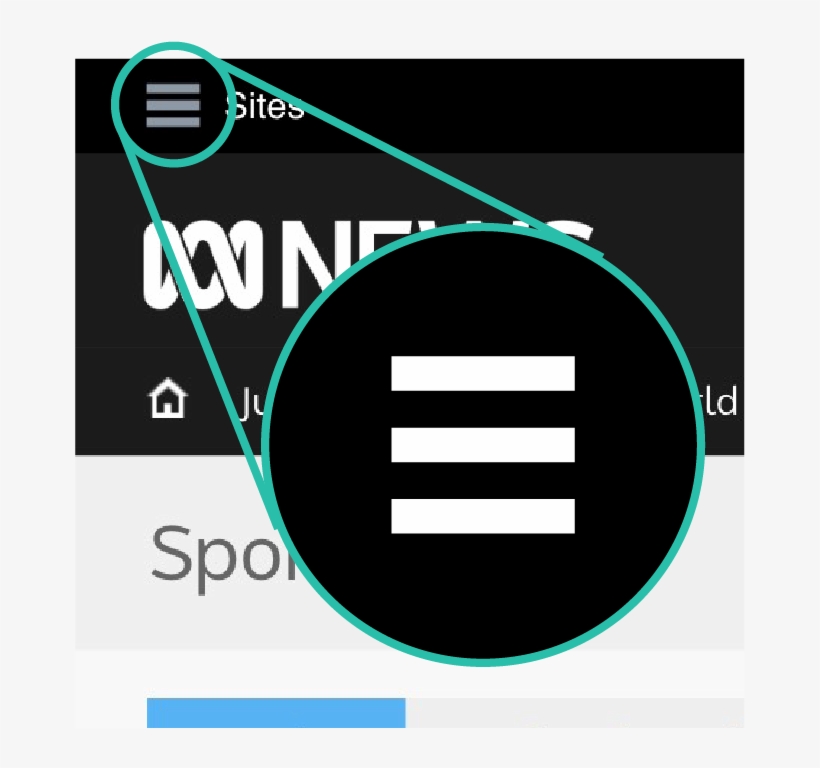 A Close Up Of The Menu Icon, Known As A Hamburger Menu - Graphic Design, transparent png