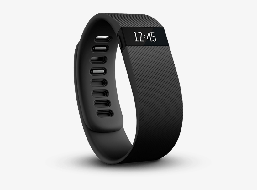 Black Fitbit - Fitbit Charge, transparent png