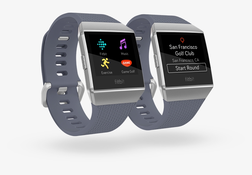 Choose From 36,000 Courses Globally - Fitbit Ionic Slate Blue/burnt Orange, transparent png