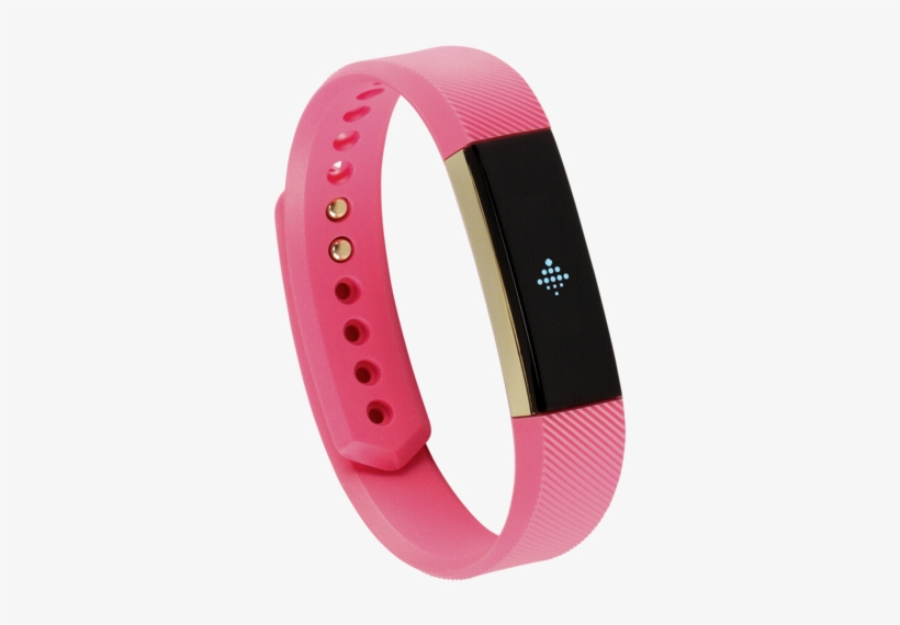 Fitbit - Fitbit Alta Gold Pink Large Fitness Tracker, transparent png